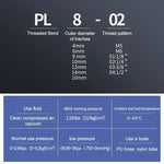 PL6-04 LAIZE 2개입 수나사 엘보우 공압 퀵 피팅 커넥터, PL4-01 (10개), PL4-02 (10개), PL4-M5 (10개), PL6-01 (10개), PL6-02 (10개), PL6-03 (10개), PL6-04 (2개), PL6-M5 (10개), PL8-01 (10개), PL8-02 (10개), PL8-03 (10개)