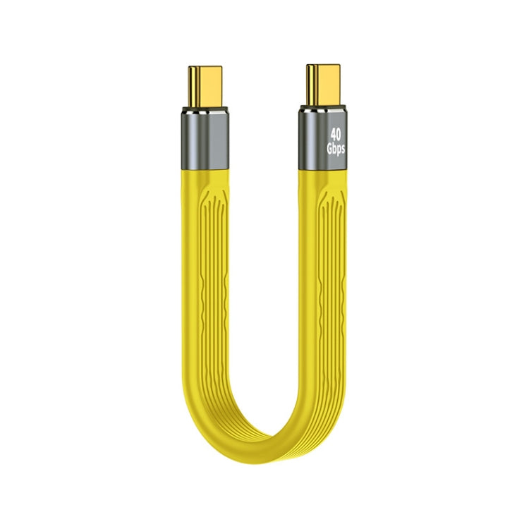 100W 40Gbps USB-C/Type-C to USB-C/Type-C FPC 유연한 데이터 케이블, 길이: 13.8cm, 40Gbps USB-C/Type-C to USB-C/Type-C