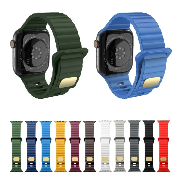 통기성 피부 친화적 실리콘, 애플 워치용, 울트라 49mm / 시리즈 8&7 45mm / SE 2&6&SE&5&4 44mm / 3&2&1 42mm, 시리즈 8&7 41mm / SE 2&6&SE&5&4 40mm / 3&2&1 38mm