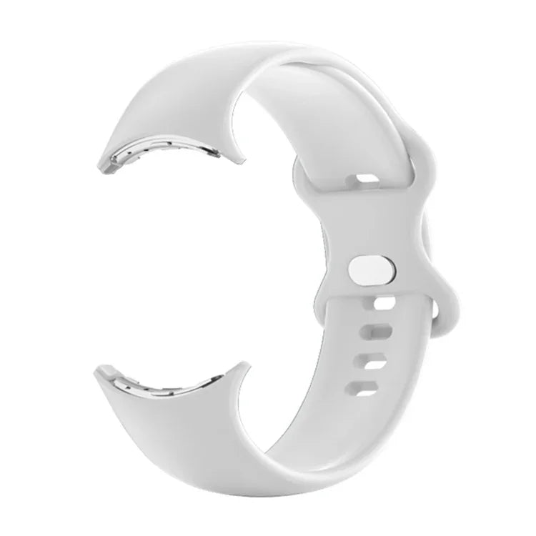 Google Pixel Watch 4 / 3 / 2 / 1 41mm 단색 실리콘 시계줄, 남성용, 여성용