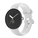 Google Pixel Watch 4 / 3 / 2 / 1 41mm 단색 실리콘 시계줄, 남성용, 여성용