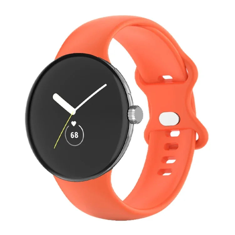 Google Pixel Watch 4 / 3 / 2 / 1 41mm 단색 실리콘 시계줄, 남성용, 여성용