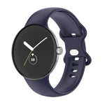 Google Pixel Watch 4 / 3 / 2 / 1 41mm 단색 실리콘 시계줄, 남성용, 여성용