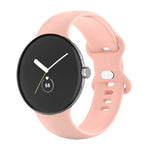 Google Pixel Watch 4 / 3 / 2 / 1 41mm 단색 실리콘 시계줄, 남성용, 여성용