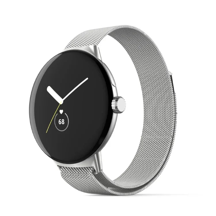 Google Pixel Watch용 밀라네제 스테인리스 스틸 메탈 시계줄
