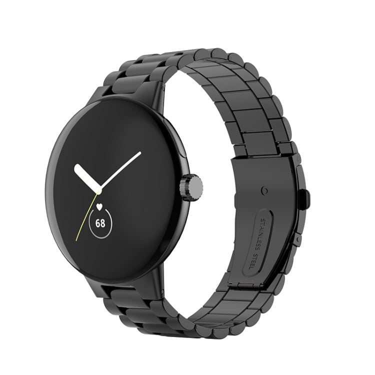 Google Pixel Watch 4 / 3 / 2 / 1 41mm용 3줄 스테인리스 스틸 메탈 시계줄
