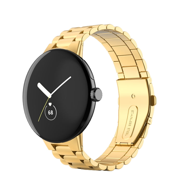 Google Pixel Watch 4 / 3 / 2 / 1 41mm용 3줄 스테인리스 스틸 메탈 시계줄