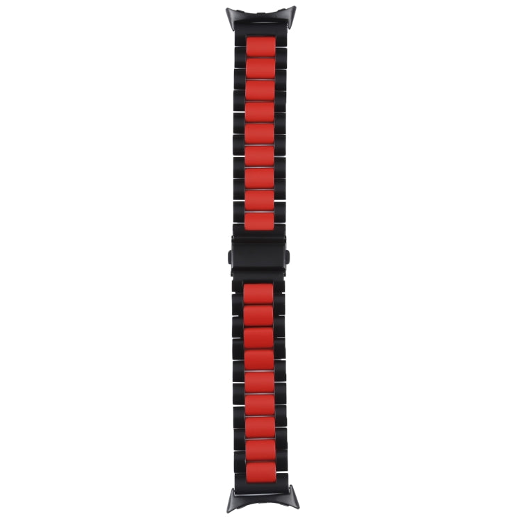 Google Pixel Watch 4 / 3 / 2 / 1 41mm용 3줄 스테인리스 스틸 메탈 시계줄