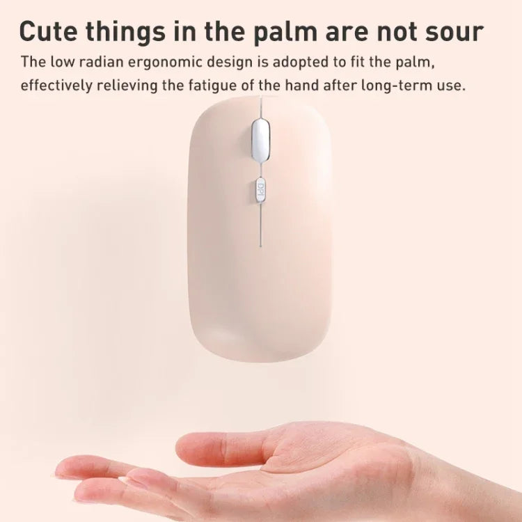 1600dpi Bluetooth 2.4G Wireless Dual Mode Mouse, Bluetooth + 2.4G(White), Bluetooth + 2.4G(Black), Bluetooth + 2.4G(Pink), Bluetooth + 2.4G(Purple), Bluetooth + 2.4G(Yellow), Bluetooth + 2.4G(Blue), Bluetooth + 2.4G(Mint Green)                         ...