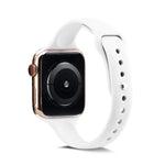 Thin Silicone Replacement Wrist Strap Watchband, For Apple Watch 5/4 44mm & 3/2/1 42mm, For Apple Watch 5/4 40mm & 3/2/1 38mm