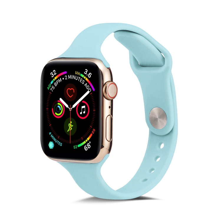 얇은 실리콘 교체용 손목 스트랩 시계줄, 애플 워치 5/4 44mm & 3/2/1 42mm용, 애플 워치 5/4 40mm & 3/2/1 38mm용