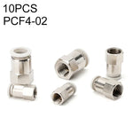 PCF6-02 LAIZE 2개 여성 나사 직선형 공압 퀵 피팅 커넥터, PCF4-01 (10개), PCF4-02 (10개), PCF6-01 (10개), PCF6-02 (2개), PCF6-03 (2개), PCF6-04 (1개), PCF8-01 (2개), PCF8-02 (2개), PCF8-03 (1개), PCF8-04 (1개), PCF10-01 (1개)