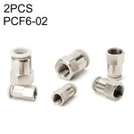 PCF6-02 LAIZE 2개 여성 나사 직선형 공압 퀵 피팅 커넥터, PCF4-01 (10개), PCF4-02 (10개), PCF6-01 (10개), PCF6-02 (2개), PCF6-03 (2개), PCF6-04 (1개), PCF8-01 (2개), PCF8-02 (2개), PCF8-03 (1개), PCF8-04 (1개), PCF10-01 (1개)
