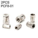 PCF6-02 LAIZE 2개 여성 나사 직선형 공압 퀵 피팅 커넥터, PCF4-01 (10개), PCF4-02 (10개), PCF6-01 (10개), PCF6-02 (2개), PCF6-03 (2개), PCF6-04 (1개), PCF8-01 (2개), PCF8-02 (2개), PCF8-03 (1개), PCF8-04 (1개), PCF10-01 (1개)