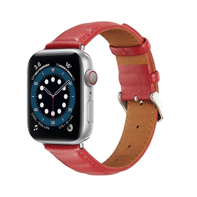 정품 가죽 시계줄, Apple Watch Ultra 49mm / 시리즈 8&7 45mm / SE 2&6&SE&5&4 44mm / 3&2&1 42mm용, Apple Watch 시리즈 8&7 41mm / SE 2&6&SE&5&4 40mm / 3&2&1 38mm용