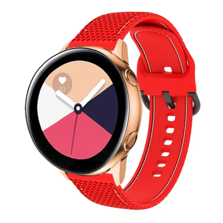 투톤 스티치 실리콘 시계 밴드, 삼성 갤럭시 Watch5 40mm/44mm / Watch5 Pro용