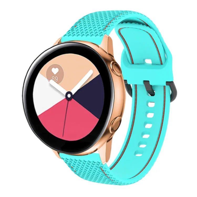 투톤 스티치 실리콘 시계 밴드, 삼성 갤럭시 Watch5 40mm/44mm / Watch5 Pro용