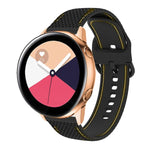투톤 스티치 실리콘 시계 밴드, 삼성 갤럭시 Watch5 40mm/44mm / Watch5 Pro용