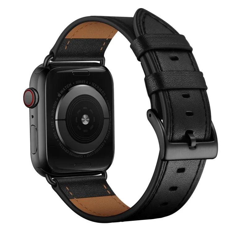 클래식 소가죽 정품 가죽 시계줄, Apple Watch Ultra 49mm / 시리즈 8&7 45mm / SE 2&6&SE&5&4 44mm / 3&2&1 42mm용, Apple Watch 시리즈 8&7 41mm / SE 2&6&SE&5&4 40mm / 3&2&1 38mm용