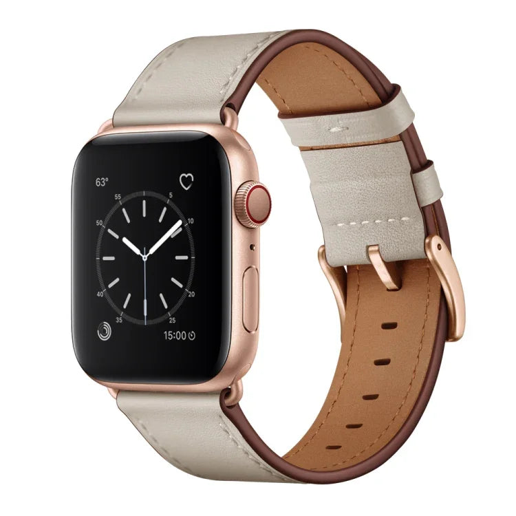 클래식 소가죽 정품 가죽 시계줄, Apple Watch Ultra 49mm / 시리즈 8&7 45mm / SE 2&6&SE&5&4 44mm / 3&2&1 42mm용, Apple Watch 시리즈 8&7 41mm / SE 2&6&SE&5&4 40mm / 3&2&1 38mm용