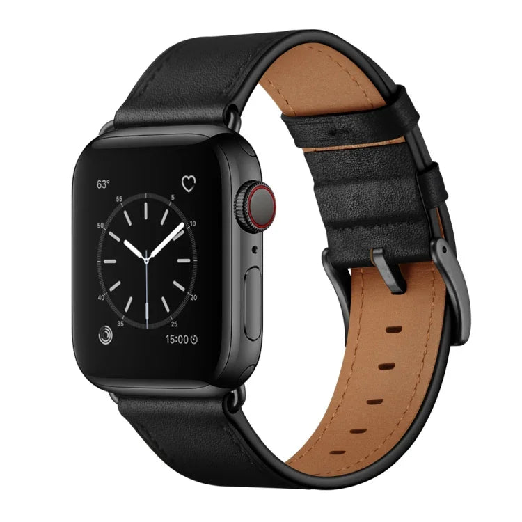 클래식 소가죽 정품 가죽 시계줄, Apple Watch Ultra 49mm / 시리즈 8&7 45mm / SE 2&6&SE&5&4 44mm / 3&2&1 42mm용, Apple Watch 시리즈 8&7 41mm / SE 2&6&SE&5&4 40mm / 3&2&1 38mm용