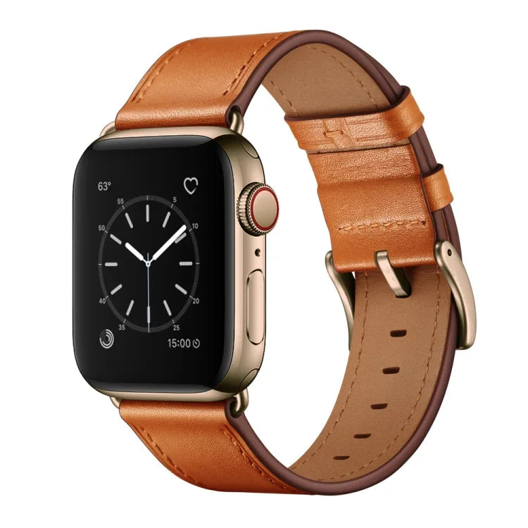 클래식 소가죽 정품 가죽 시계줄, Apple Watch Ultra 49mm / 시리즈 8&7 45mm / SE 2&6&SE&5&4 44mm / 3&2&1 42mm용, Apple Watch 시리즈 8&7 41mm / SE 2&6&SE&5&4 40mm / 3&2&1 38mm용