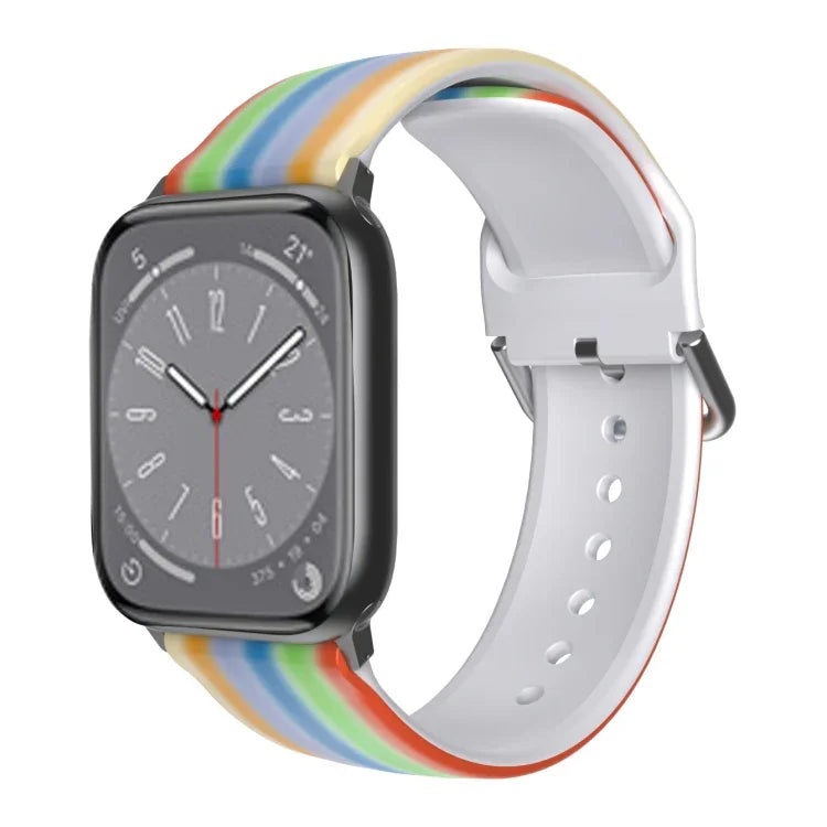 통기성 TPU 시계줄, Apple Watch 시리즈 8&7 41mm / SE 2&6&SE&5&4 40mm / 3&2&1 38mm용