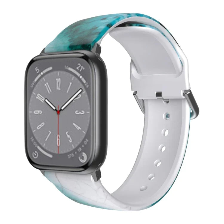 통기성 TPU 시계줄, Apple Watch 시리즈 8&7 41mm / SE 2&6&SE&5&4 40mm / 3&2&1 38mm용