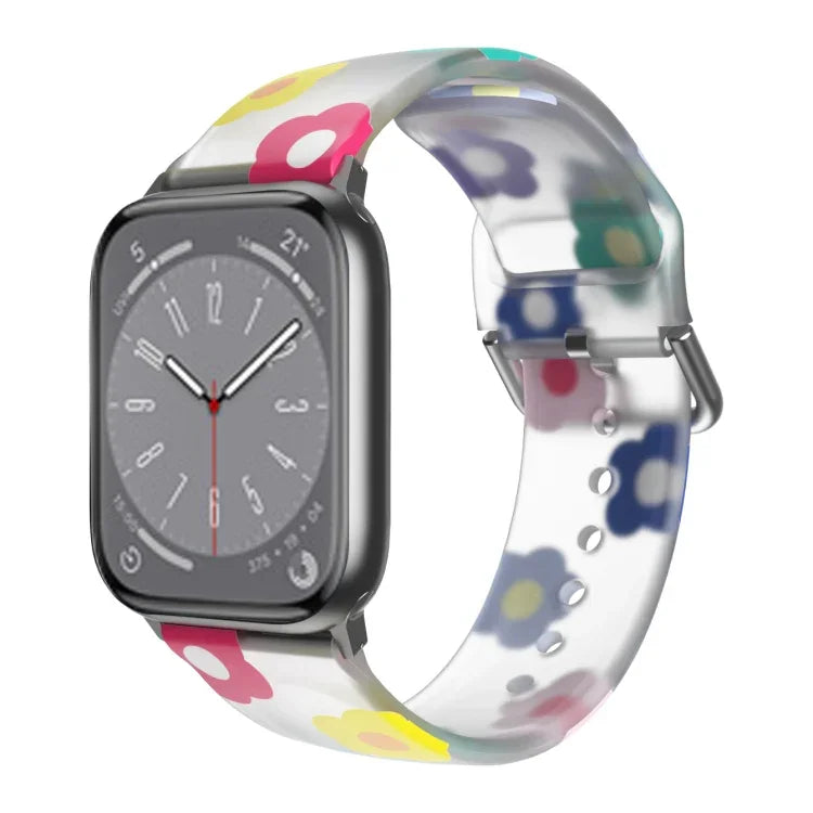 통기성 TPU 시계줄, Apple Watch 시리즈 8&7 41mm / SE 2&6&SE&5&4 40mm / 3&2&1 38mm용
