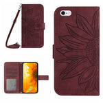 Skin Feel Sun Flower Pattern Flip Leather Phone Case, For iPhone 6, For iPhone 6s Plus, For iPhone 7 / 8, For iPhone 7 Plus / 8 Plus