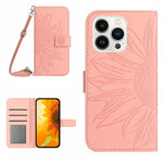 Skin Feel Sun Flower Pattern Flip Leather Phone Case, For iPhone 13 Pro, For iPhone 13 Pro Max, For iPhone 14, For iPhone 14 Plus