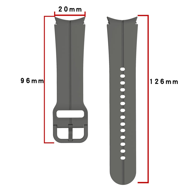 컬러풀 버클 실리콘 시계 밴드, 삼성 갤럭시 워치 5 40mm / 44mm용