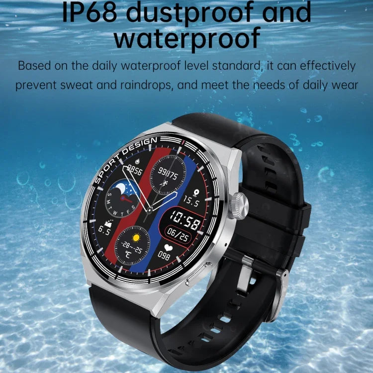 MD3MAX 1.39인치 라운드 화면 TPU 스트랩 스마트워치, 심박수 모니터링/혈중 산소 모니터링 지원, TPU 스트랩