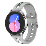 수직 결 인쇄 실리콘 시계 밴드, 삼성 갤럭시 Watch 5 40mm / 44mm, 삼성 갤럭시 Watch 5 Pro 45mm용