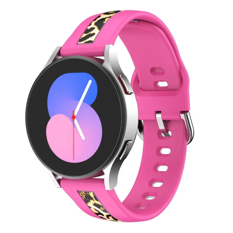 수직 결 인쇄 실리콘 시계 밴드, 삼성 갤럭시 Watch 5 40mm / 44mm, 삼성 갤럭시 Watch 5 Pro 45mm용