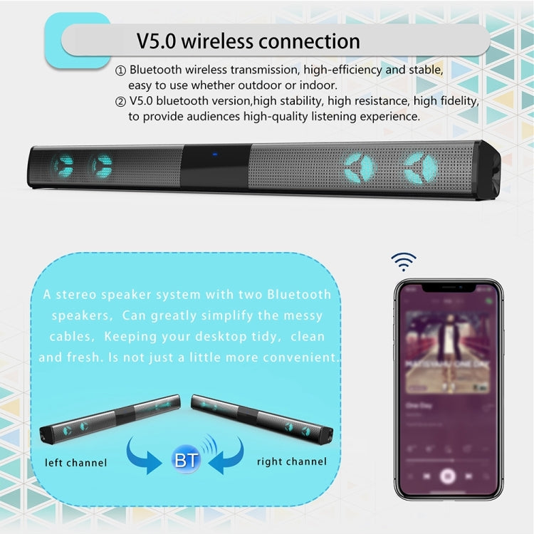 BS-28E RGB 컬러풀 분위기 조명 블루투스 스피커, BS-28E