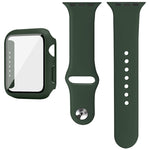 imak 실리콘 시계줄 PC 프레임과 강화유리 필름, Apple Watch SE 2022 40mm용, Apple Watch SE 2022 44mm용