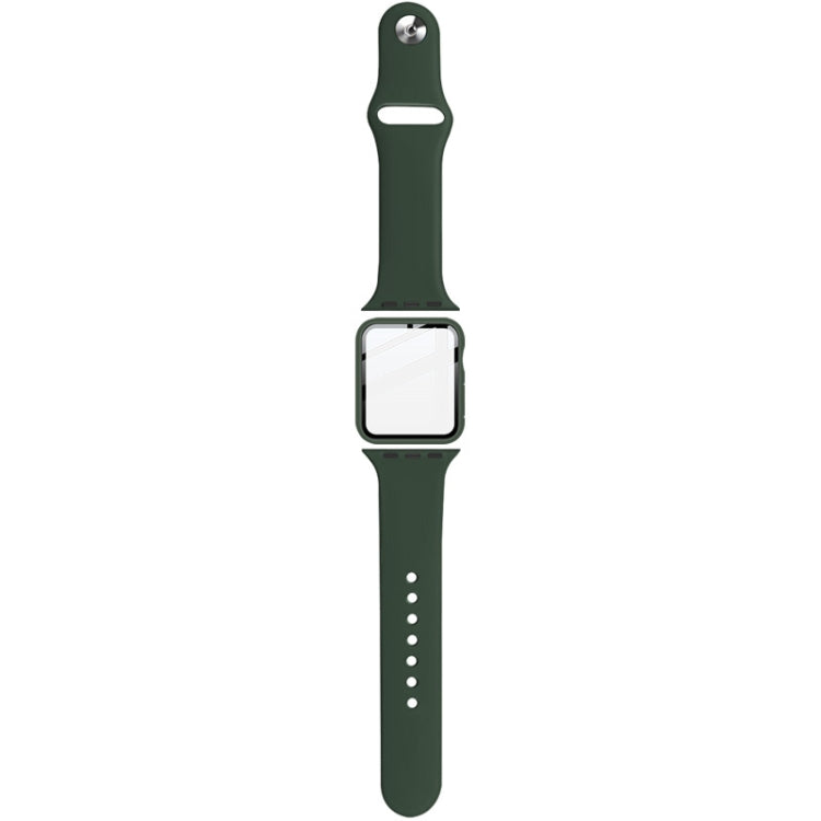 imak 실리콘 시계줄 PC 프레임과 강화유리 필름, Apple Watch SE 2022 40mm용, Apple Watch SE 2022 44mm용
