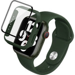 imak Silicone Watch Band PC Frame with Tempered Glass Film, For Apple Watch SE 2022 40mm, For Apple Watch SE 2022 44mm
