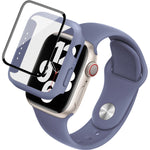 imak 실리콘 시계줄 PC 프레임과 강화유리 필름, Apple Watch SE 2022 40mm용, Apple Watch SE 2022 44mm용