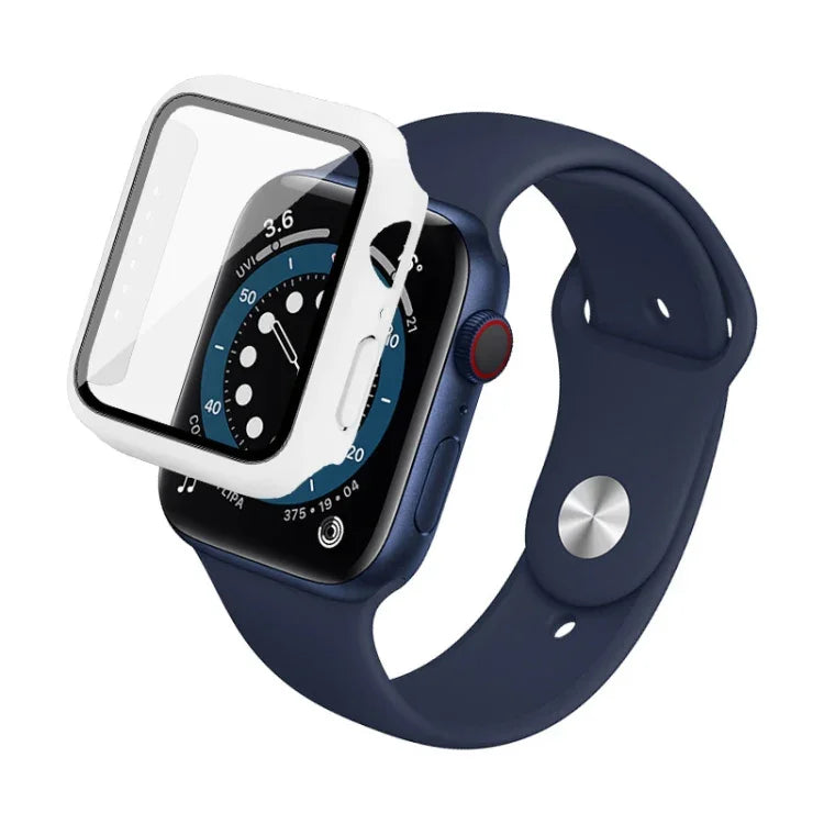 imak PC 프레임 케이스와 강화유리 필름, Apple Watch 시리즈 4/5/6/SE 1/2/3 40mm용, Apple Watch 시리즈 4/5/6/SE 1/2/3 44mm용, Apple Watch 시리즈 9 / 8 / 7 41mm용, Apple Watch 시리즈 9 / 8 / 7 45mm용