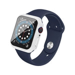 imak PC 프레임 케이스와 강화유리 필름, Apple Watch 시리즈 4/5/6/SE 1/2/3 40mm용, Apple Watch 시리즈 4/5/6/SE 1/2/3 44mm용, Apple Watch 시리즈 9 / 8 / 7 41mm용, Apple Watch 시리즈 9 / 8 / 7 45mm용