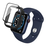 imak PC 프레임 케이스와 강화유리 필름, Apple Watch 시리즈 4/5/6/SE 1/2/3 40mm용, Apple Watch 시리즈 4/5/6/SE 1/2/3 44mm용, Apple Watch 시리즈 9 / 8 / 7 41mm용, Apple Watch 시리즈 9 / 8 / 7 45mm용