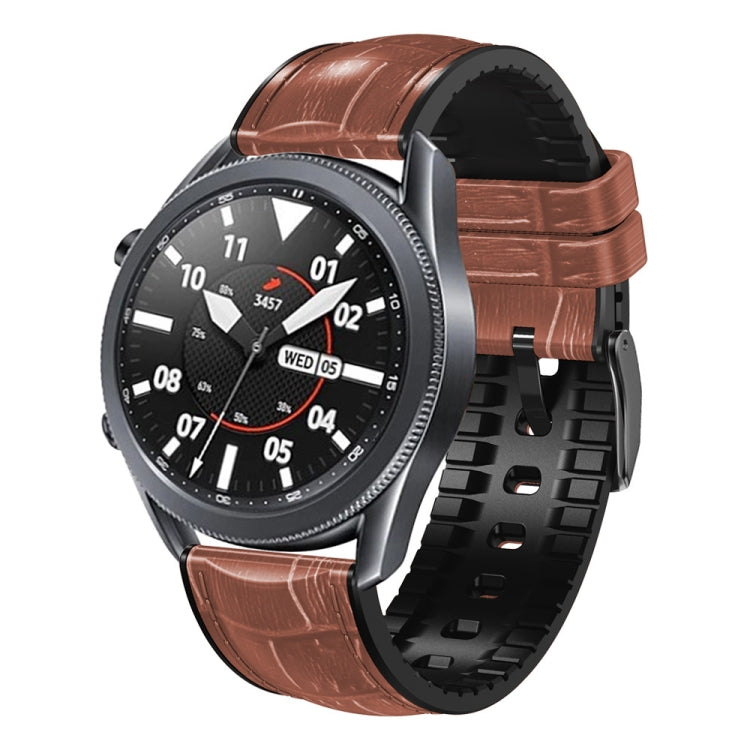 Bamboo Joint Texture Silicone Leather Watch Band, For Huawei GT 3 Pro 46mm