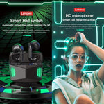Lenovo GM5 TWS 블루투스 무선 스포츠 방수 노이즈 감소 게이밍 이어폰 마이크 포함, GM5