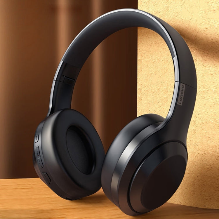 Lenovo TH10 무선 블루투스 게이밍 베이스 음악 스포츠 노이즈 캔슬링 헤드폰, TH10 화이트, TH10 블랙