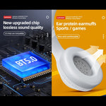 Lenovo TH10 무선 블루투스 게이밍 베이스 음악 스포츠 노이즈 캔슬링 헤드폰, TH10 화이트, TH10 블랙