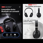 Lenovo TH10 무선 블루투스 게이밍 베이스 음악 스포츠 노이즈 캔슬링 헤드폰, TH10 화이트, TH10 블랙