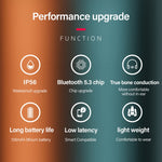 Lenovo X3 Pro 골전도 무선 블루투스 5.3 스포츠 이어폰 마이크 포함