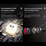 Lenovo X3 Pro 골전도 무선 블루투스 5.3 스포츠 이어폰 마이크 포함